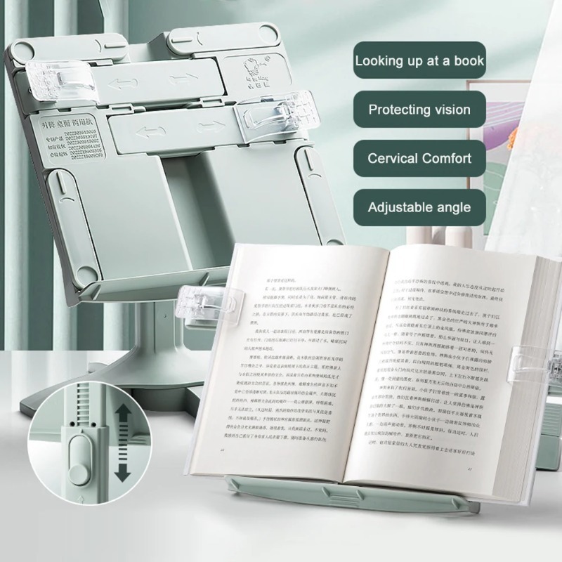 Home Office With Bookshelves - New Lifting Landing Reading Holder Multifunctional