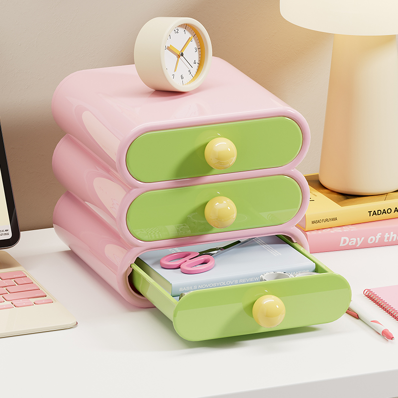 Home Office Box - Uforu Dopamine Desk Organizer, 3-Tier Drawer