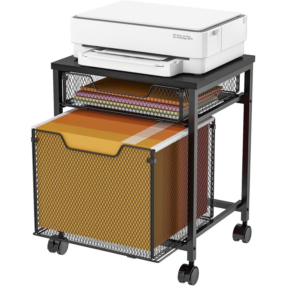 Rolling Cart, Printer Stand wi - Rolling File Cart ulasan dan harga