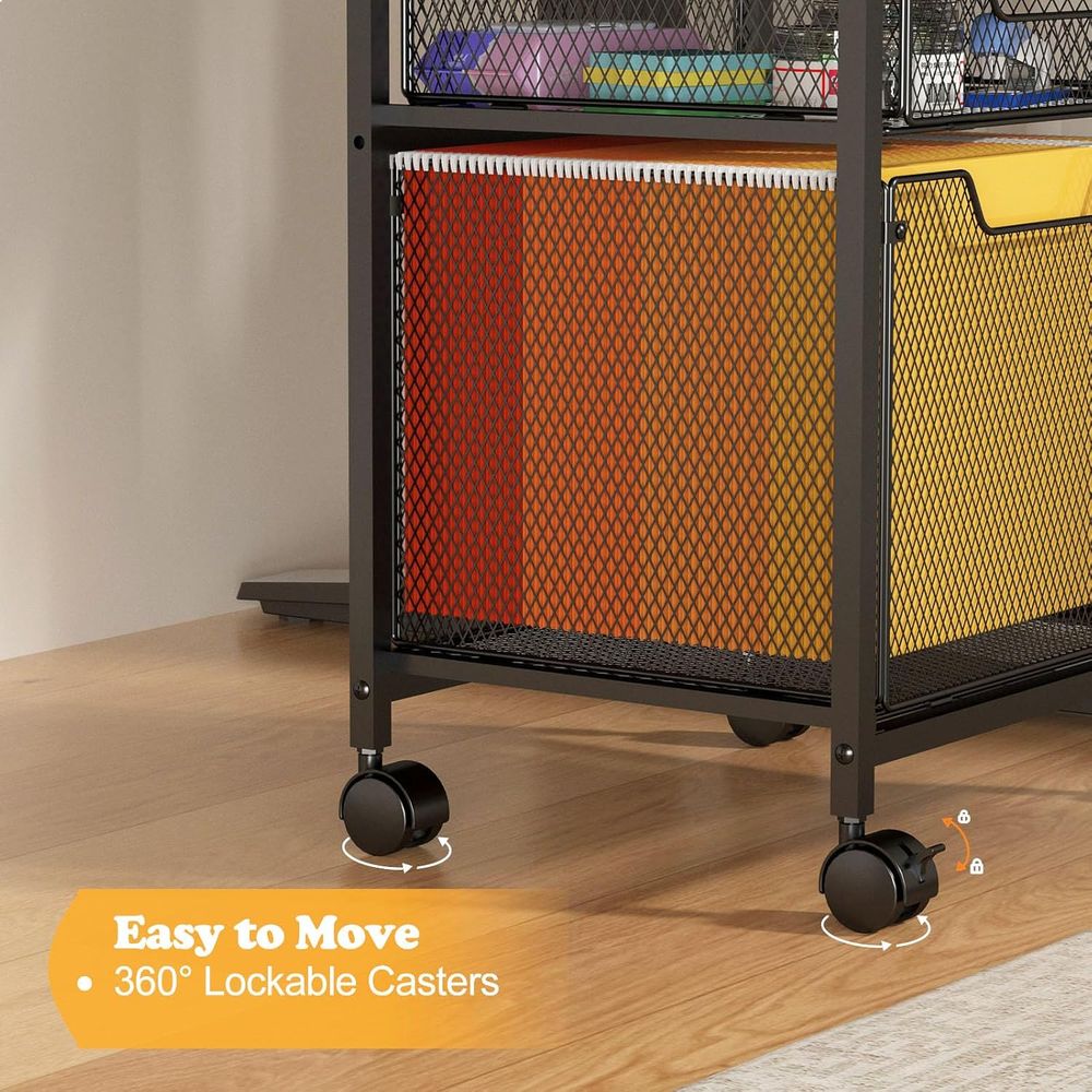 Rolling Cart, Printer Stand wi - Rolling File Cart ulasan dan harga