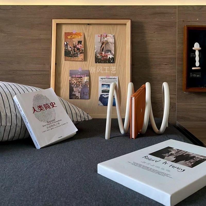 Creative Minimalist Metal Maga - Home Office With Bookshelves ulasan dan harga