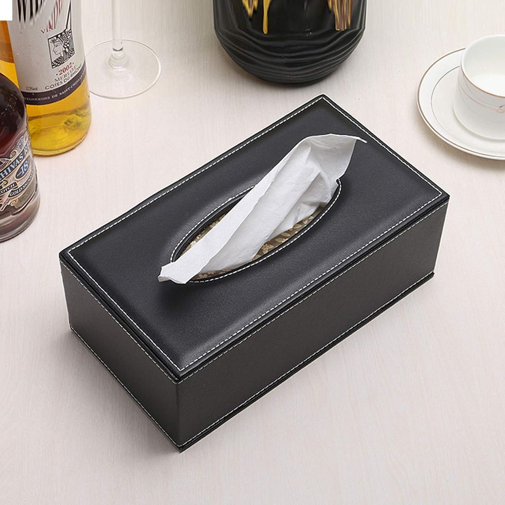 High-end Fashion PU Leather Ti - Home Office Box ulasan dan harga