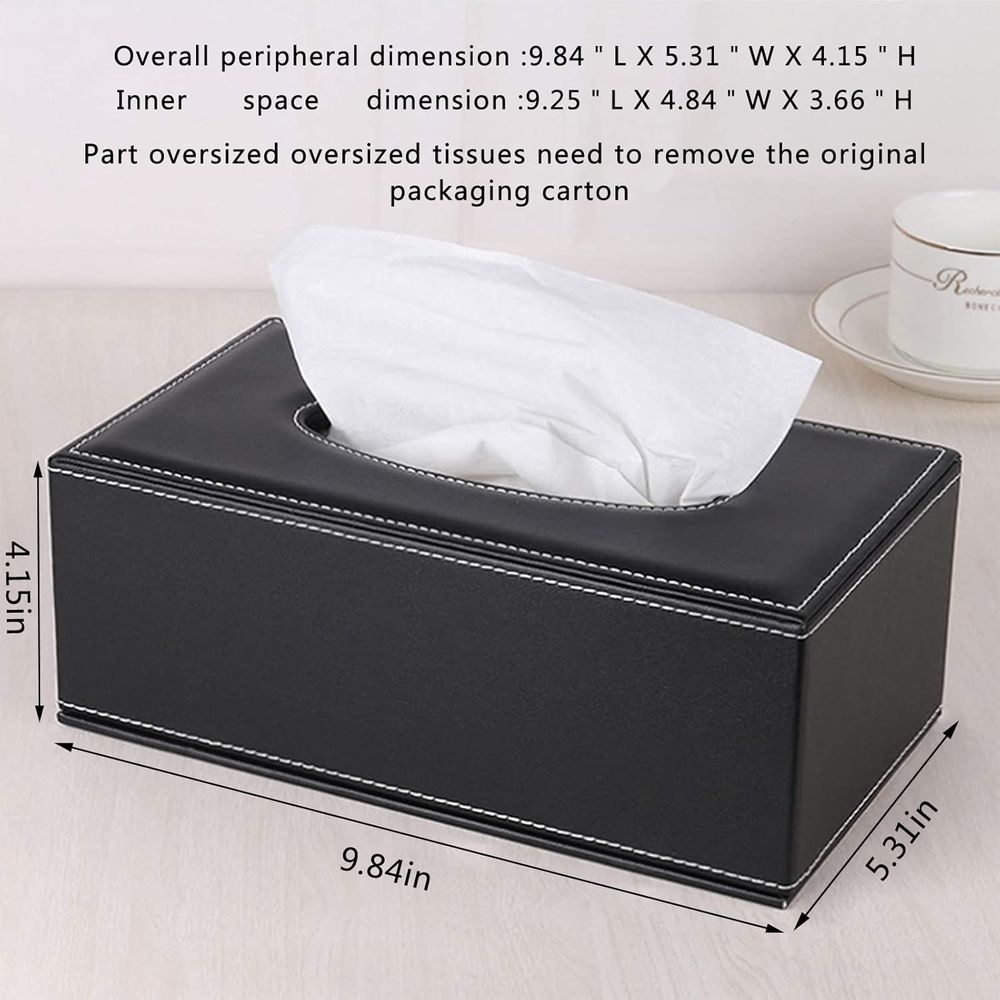 High-end Fashion PU Leather Ti - Home Office Box ulasan dan harga