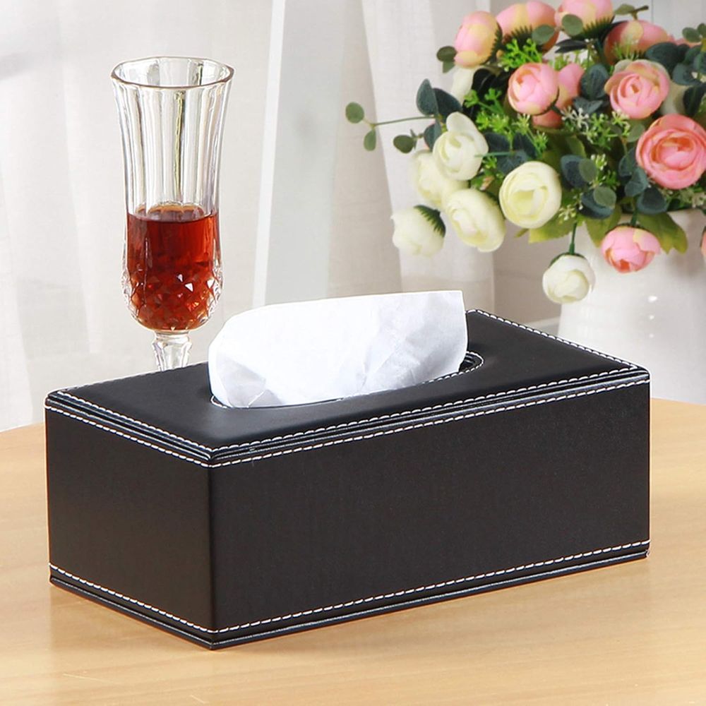 High-end Fashion PU Leather Ti - Home Office Box ulasan dan harga