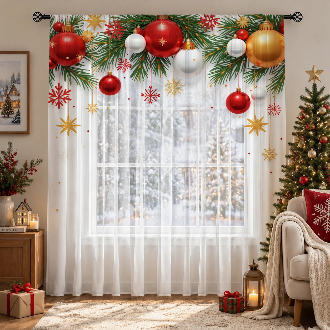 Christmas Day Gradient Sheer C - Home Office Youtube ulasan dan harga