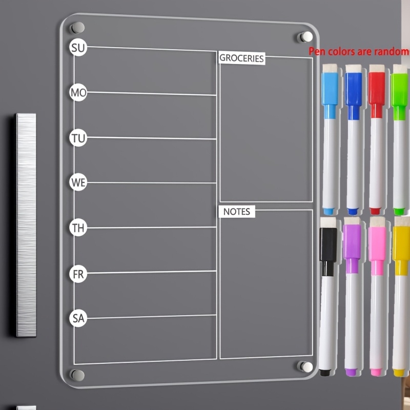 Acrylic Meal Planner Magnetic  - Magnetic Calendar Board ulasan dan harga