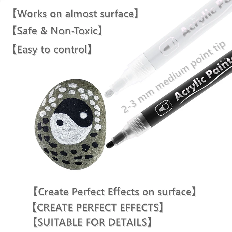 3Pcs/set White Acrylic Paint P - Copic Marker Classic ulasan dan harga