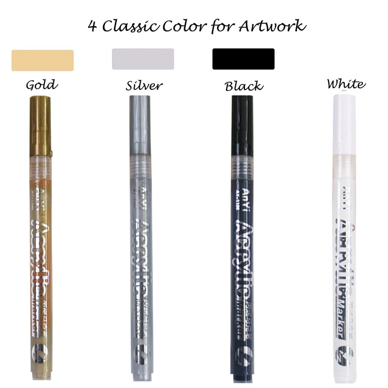 3Pcs/set White Acrylic Paint P - Copic Marker Classic ulasan dan harga