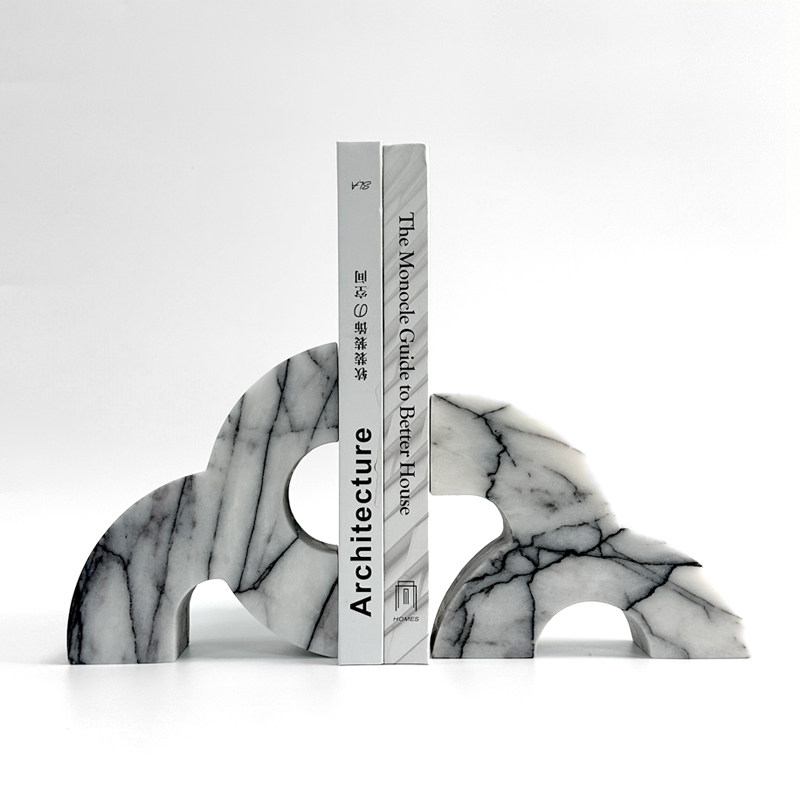 Modern Marble Bookends Heavy D - Home Office And Library ulasan dan harga