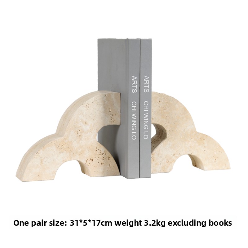 Modern Marble Bookends Heavy D - Home Office And Library ulasan dan harga