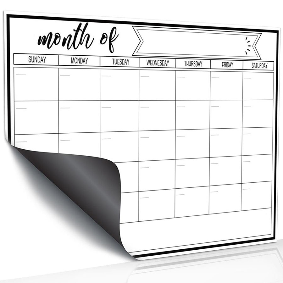 Fridge Magnetic Whiteboard Sti - Magnetic Calendar Board ulasan dan harga