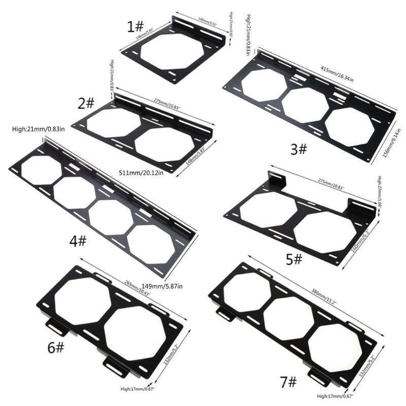 12/14CM Fan Radiator DIY Mount - Home Office Official ulasan dan harga