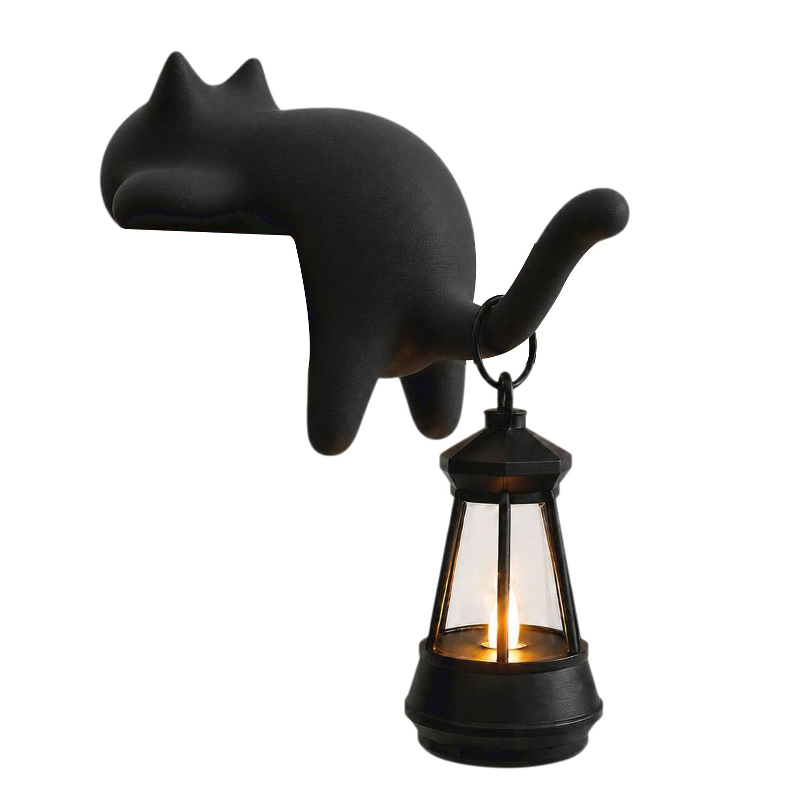 Cat Shaped Lantern Lamp 3D Pri - Home Office With Bookshelves ulasan dan harga