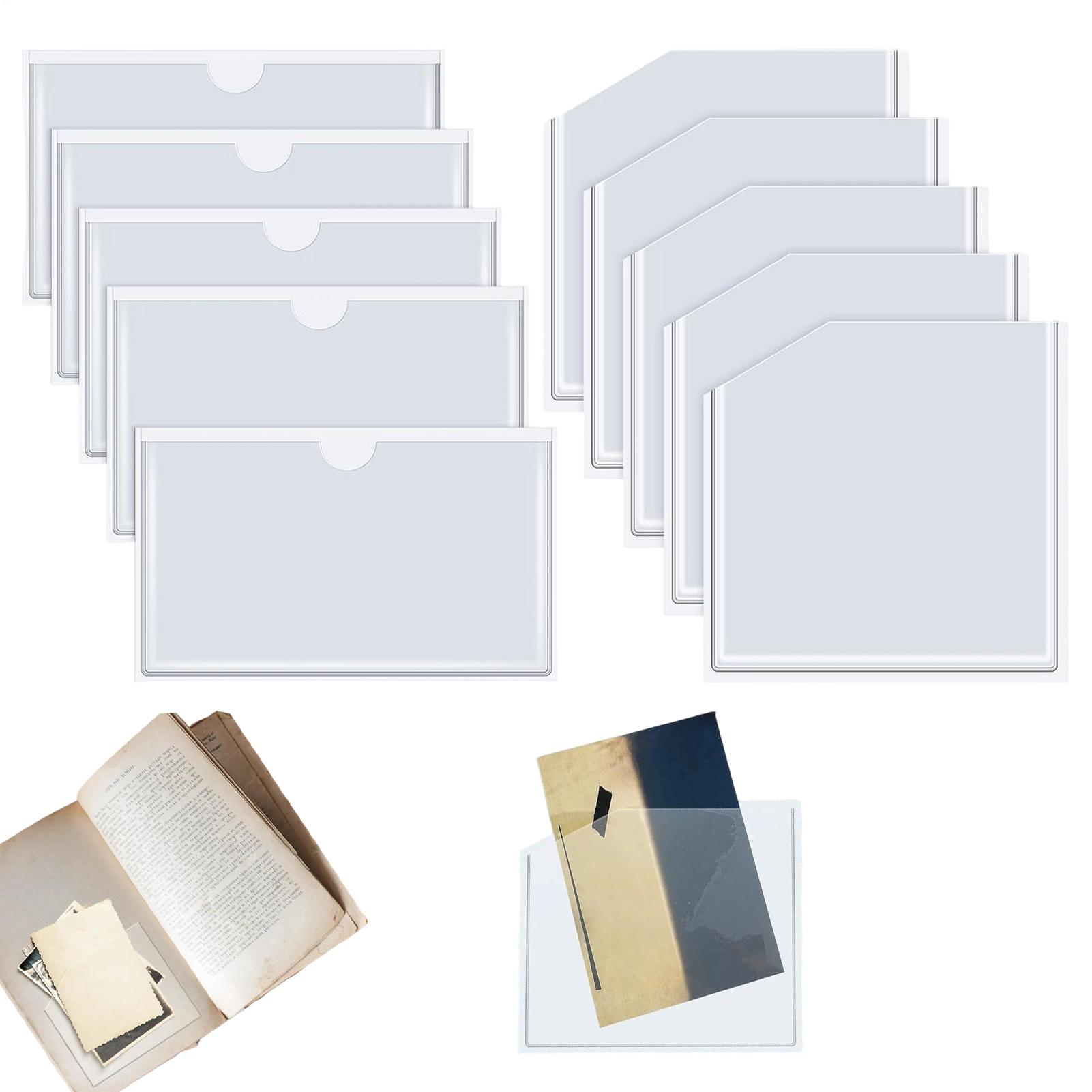 Clear Adhesive Pockets Dustpro - Home Office And Library ulasan dan harga