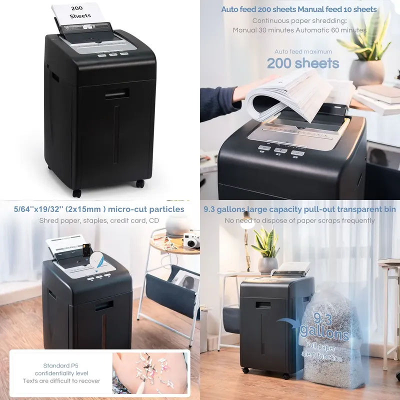 Heavy Auto Feed P5 35L 200 She - Paper Shredder Micro ulasan dan harga