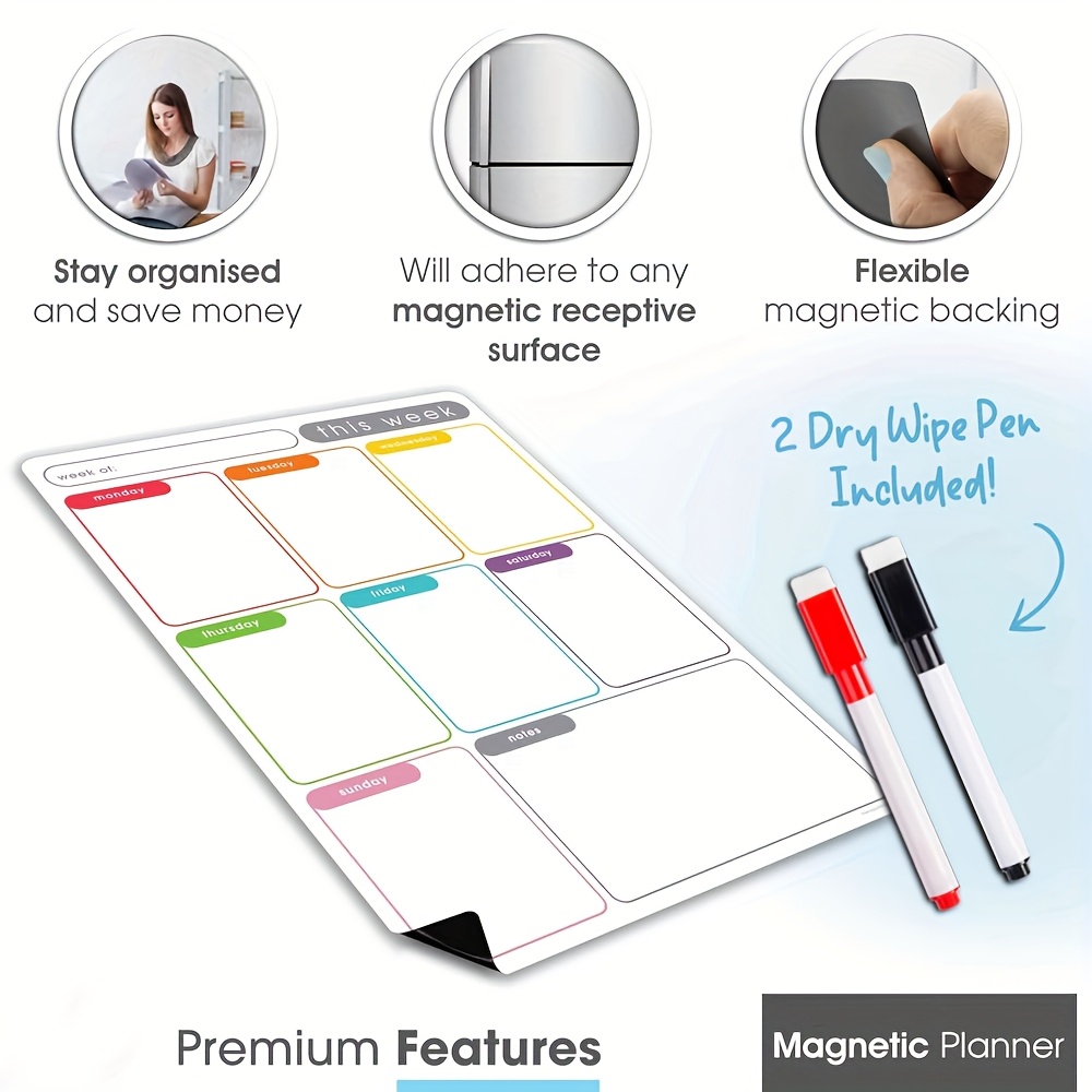 A4 Magnetic Weekly Planner, Er - Magnetic Calendar Board ulasan dan harga