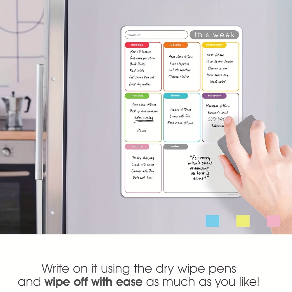 A4 Magnetic Weekly Planner, Er - Magnetic Calendar Board ulasan dan harga