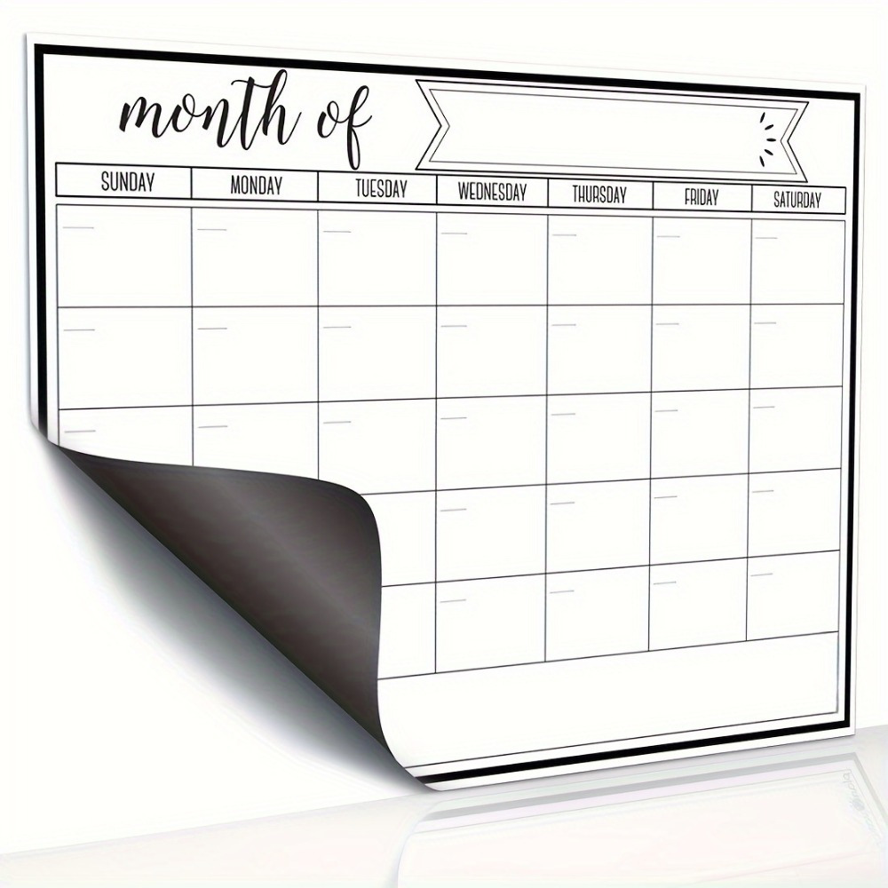 1Pc Magnetic Dry Erase Calenda - Magnetic Calendar Board ulasan dan harga