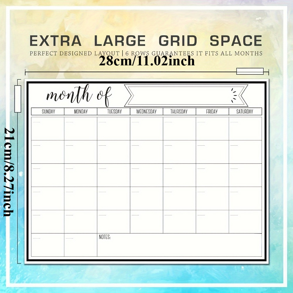 1Pc Magnetic Dry Erase Calenda - Magnetic Calendar Board ulasan dan harga