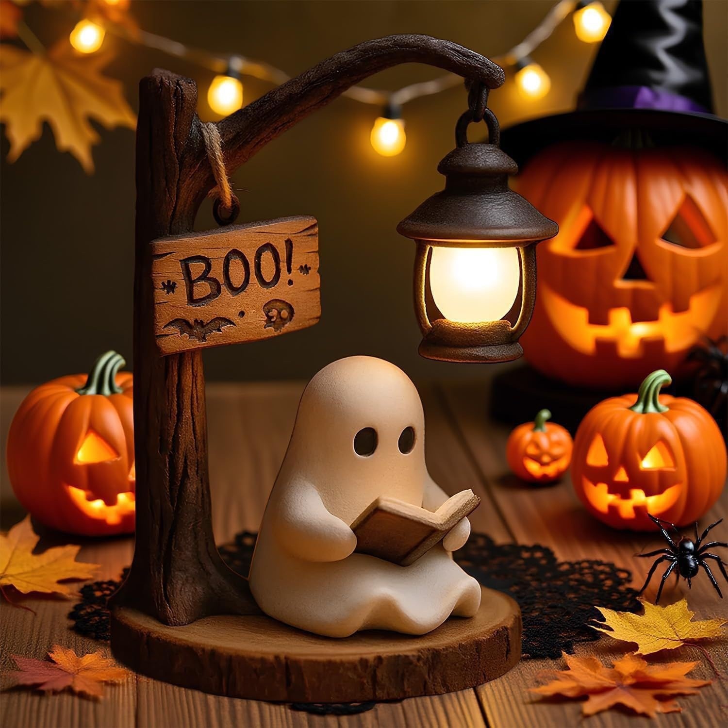 Ghost Reading Lantern 4.3x3.14 - Home Office With Bookshelves ulasan dan harga