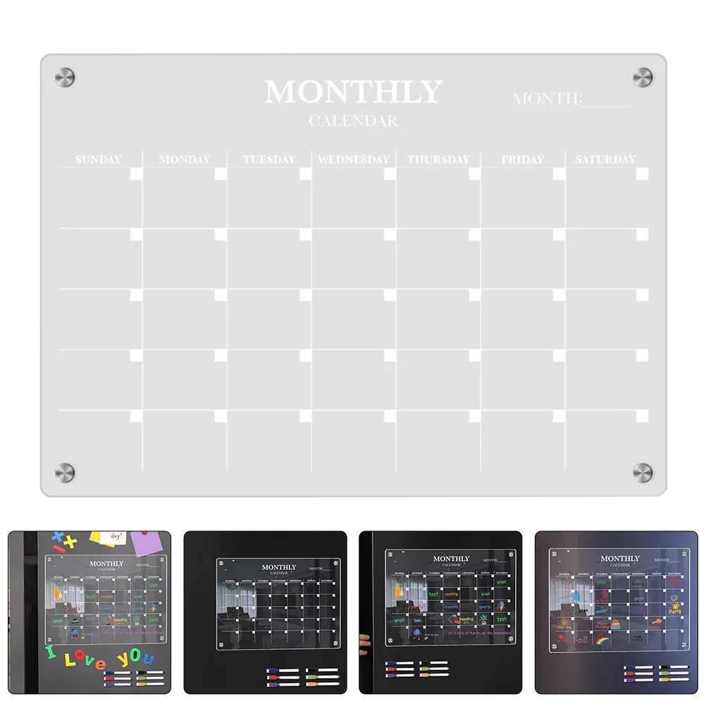 Magnetic Fridge Board Acrylic  - Magnetic Calendar Board ulasan dan harga