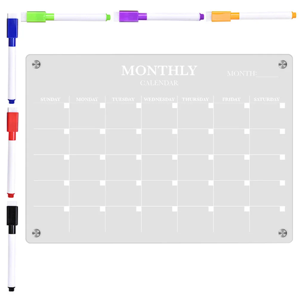 Magnetic Fridge Board Acrylic  - Magnetic Calendar Board ulasan dan harga
