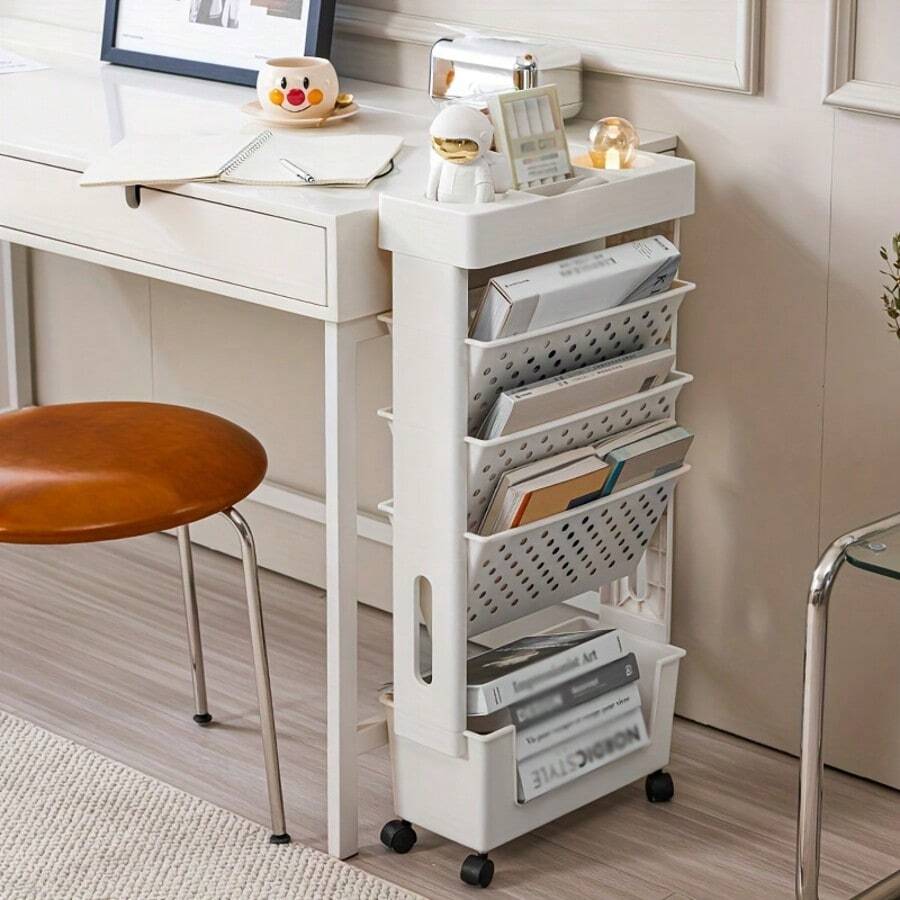 5-Tier Rolling Storage Cart Wi - Rolling File Cart ulasan dan harga