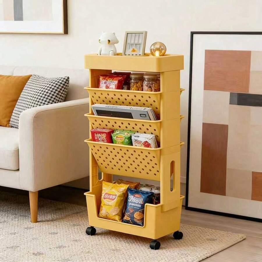 5-Tier Rolling Storage Cart Wi - Rolling File Cart ulasan dan harga