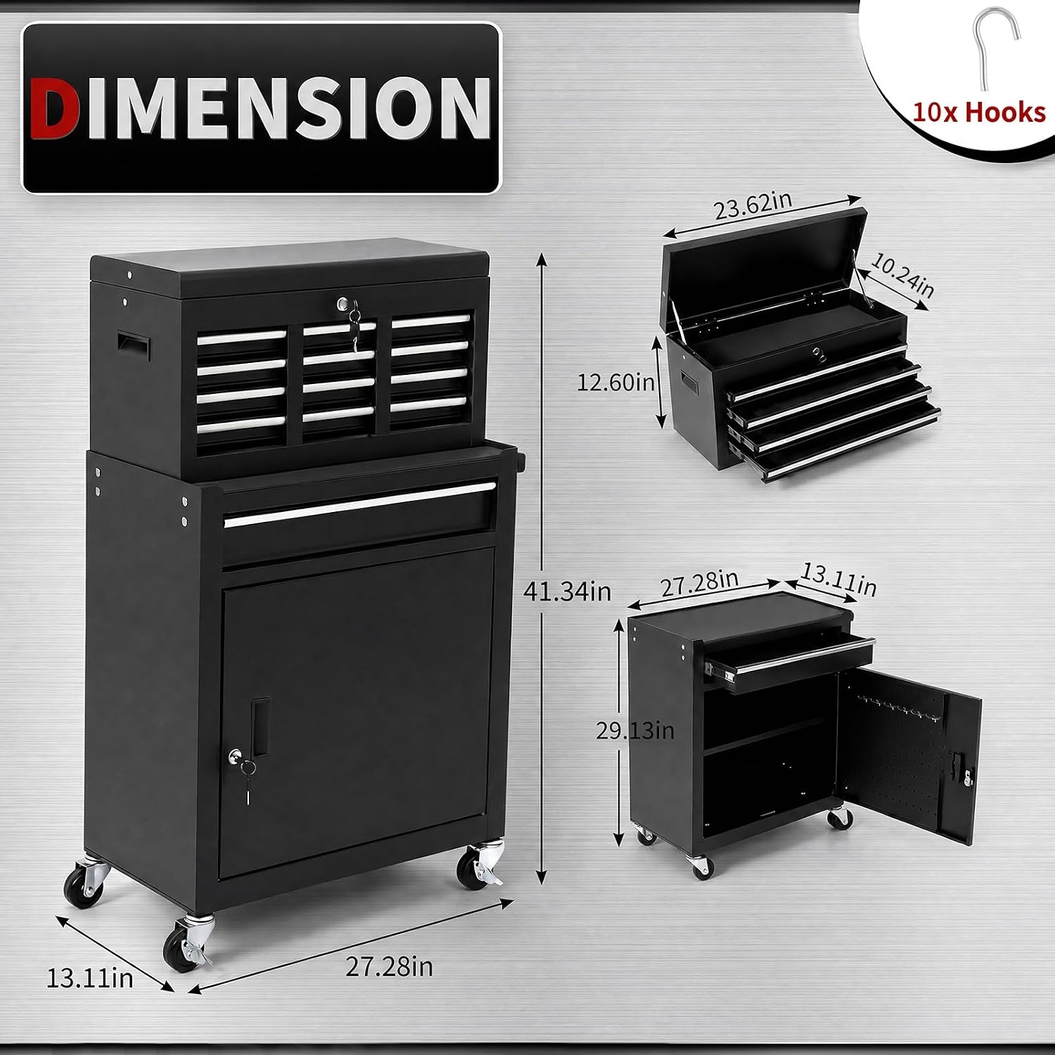 5 Drawer Rolling Tool Cabinet  - Rolling File Cart ulasan dan harga