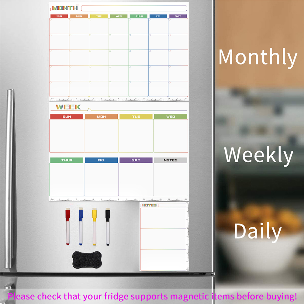 Magnetic Dry Erase Board Reusa - Magnetic Calendar Board ulasan dan harga