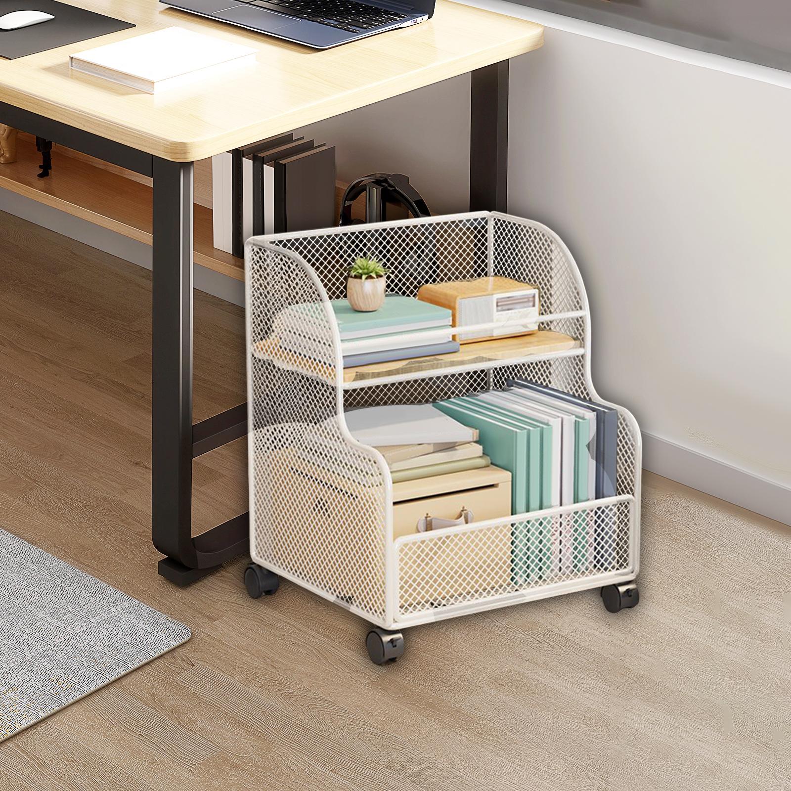 Under Desk Storage Rack Multip - Rolling File Cart ulasan dan harga