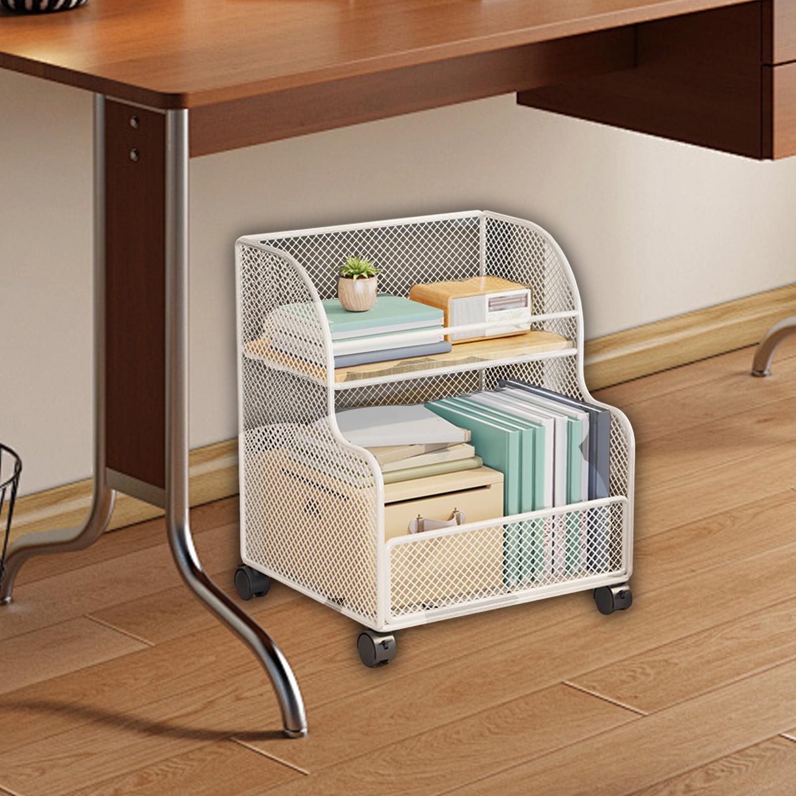 Under Desk Storage Rack Multip - Rolling File Cart ulasan dan harga