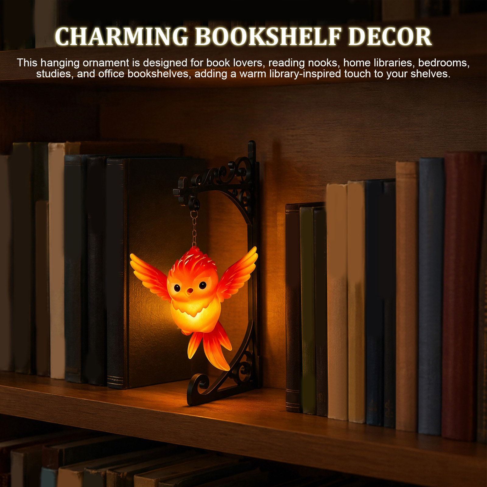 Decorative Owl Hanging Bookshe - Home Office And Library ulasan dan harga