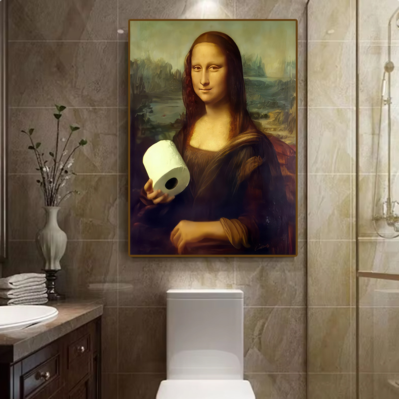 1pc Funny Abstract Bathroom To - Home Office Youtube ulasan dan harga