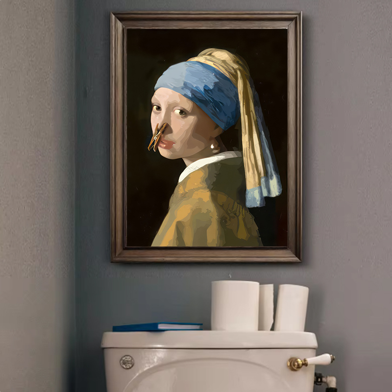 1pc Funny Abstract Bathroom To - Home Office Youtube ulasan dan harga