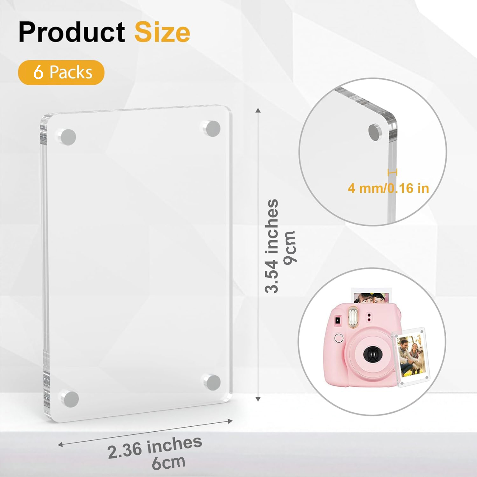 Acrylic Fridge Magnetic Frame, - Magnetic Calendar Board ulasan dan harga