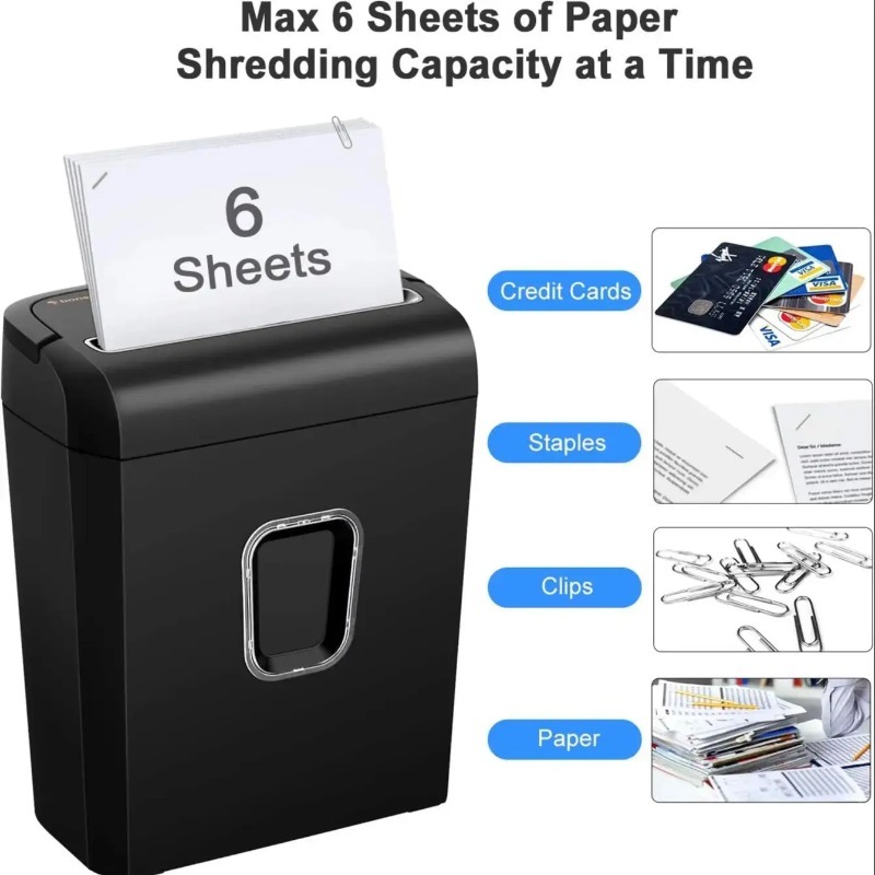 Bonsaii 6-Sheet Micro-Cut Pape - Paper Shredder Micro ulasan dan harga