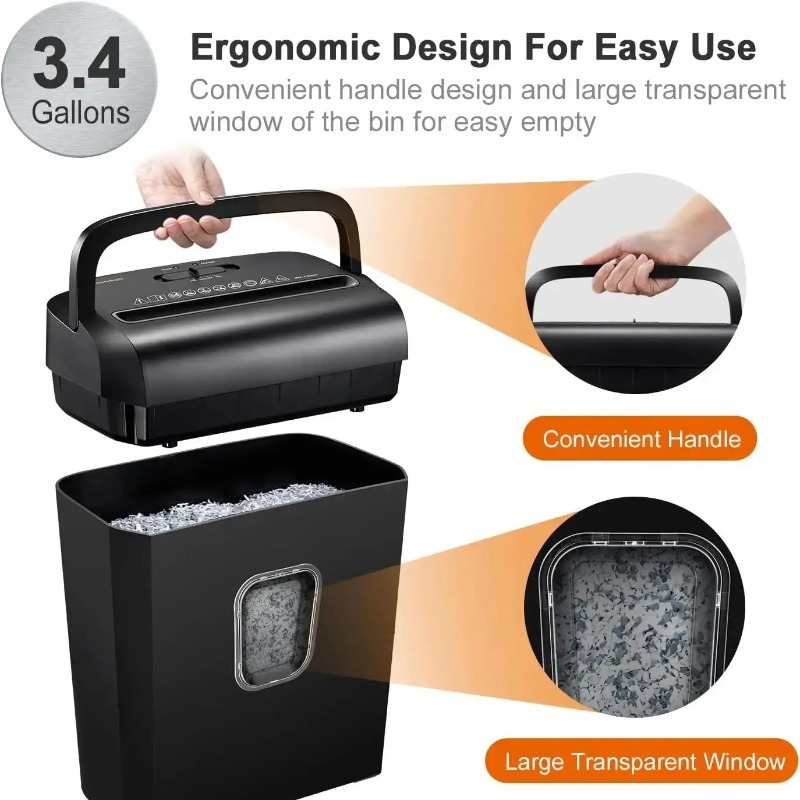 Bonsaii 6-Sheet Micro-Cut Pape - Paper Shredder Micro ulasan dan harga