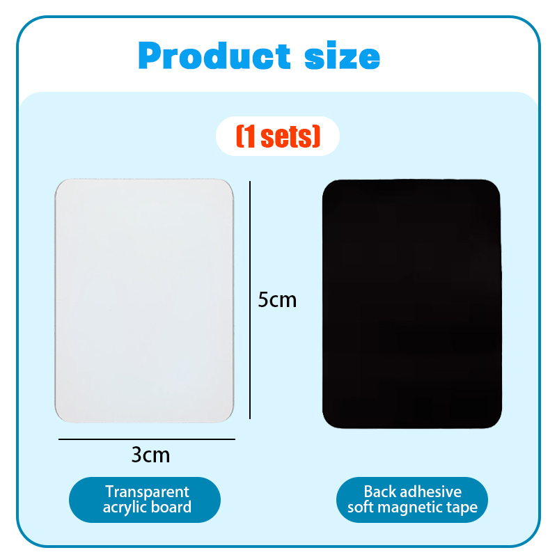 5x3cm DIY Acrylic Fridge Magne - Magnetic Calendar Board ulasan dan harga