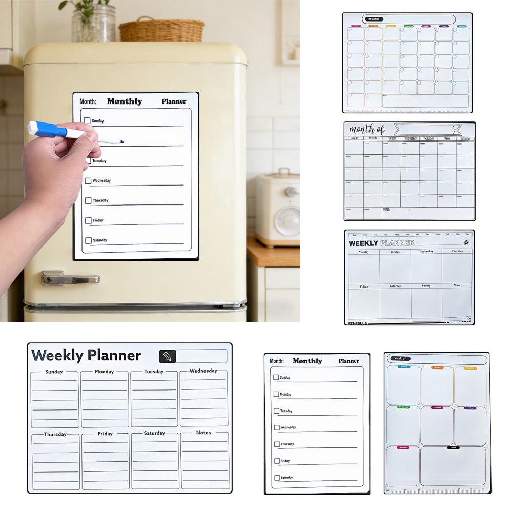 Magnetic Dry Erase Whiteboard  - Magnetic Calendar Board ulasan dan harga