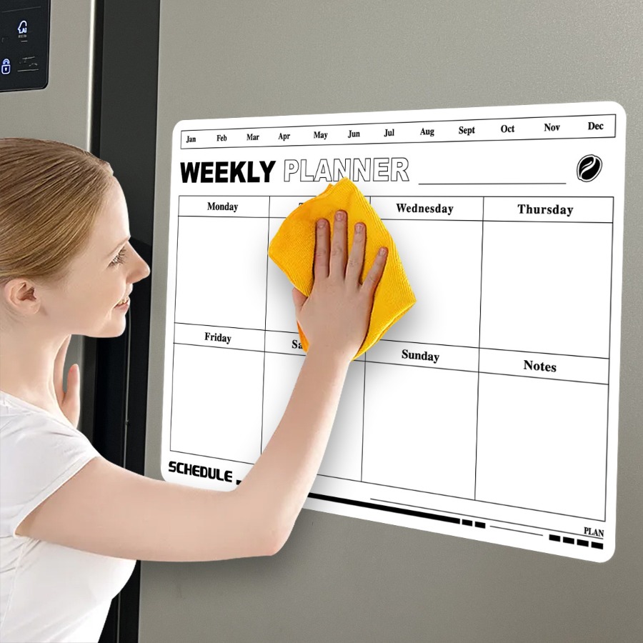 Erasable Week Plan Schedule Ca - Magnetic Calendar Board ulasan dan harga