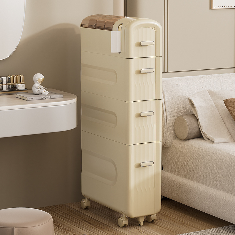 4-Tier Slim Rolling Cabinet Ba - Rolling File Cart ulasan dan harga