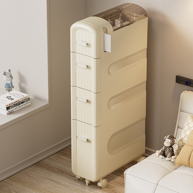 4-Tier Slim Rolling Cabinet Ba - Rolling File Cart ulasan dan harga