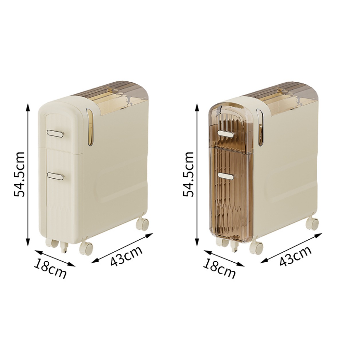 4-Tier Slim Rolling Cabinet Ba - Rolling File Cart ulasan dan harga