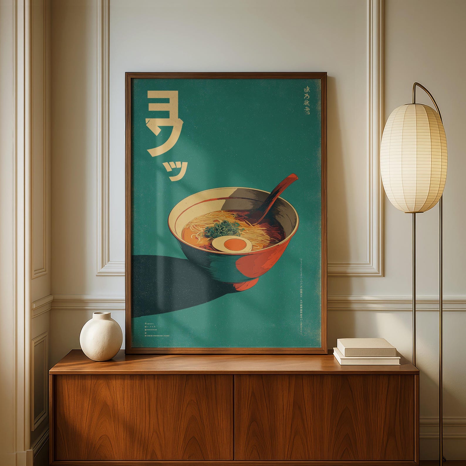 Retro Japanese Ramen Canvas Ar - Home Office Youtube ulasan dan harga