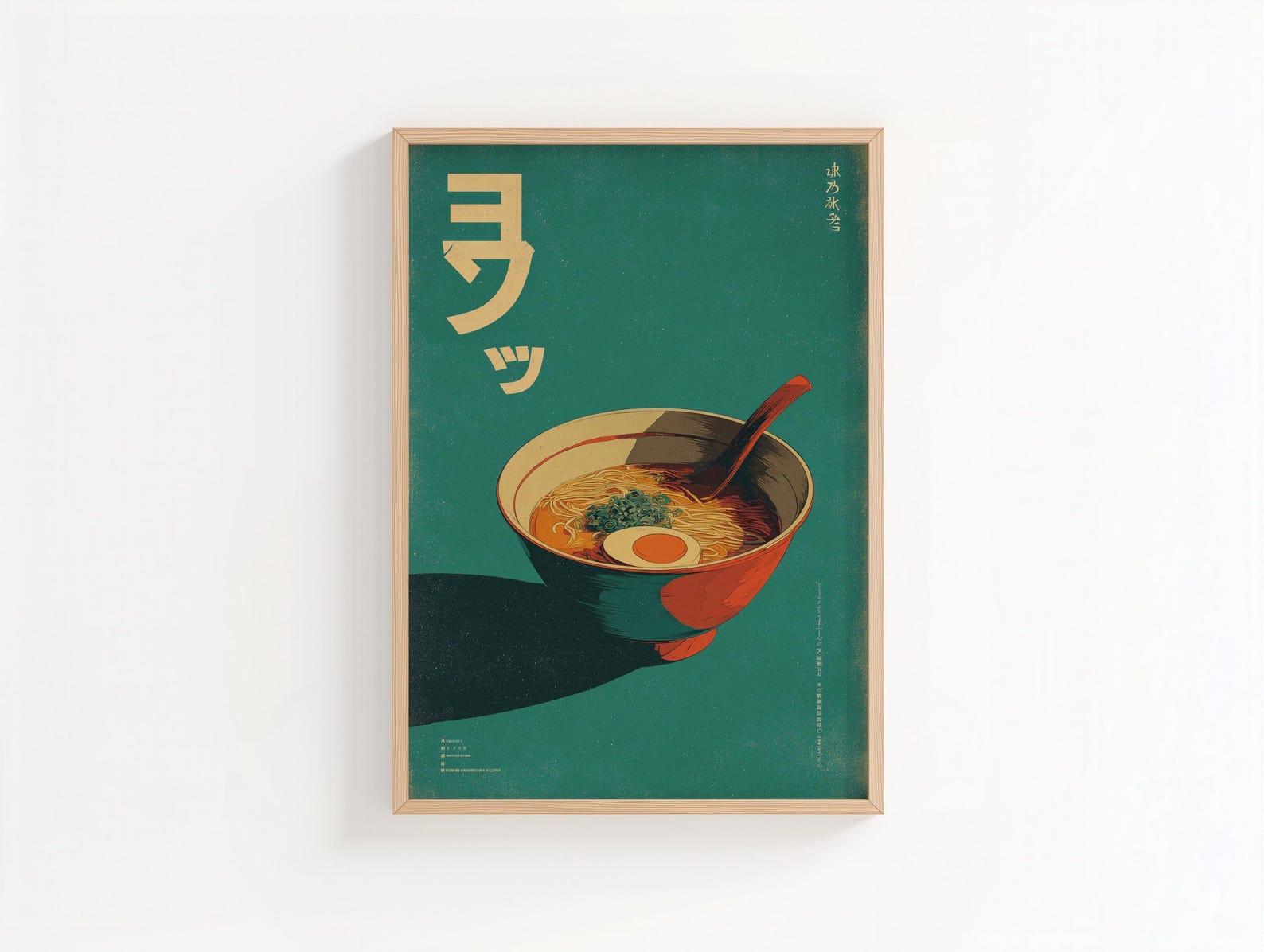 Retro Japanese Ramen Canvas Ar - Home Office Youtube ulasan dan harga