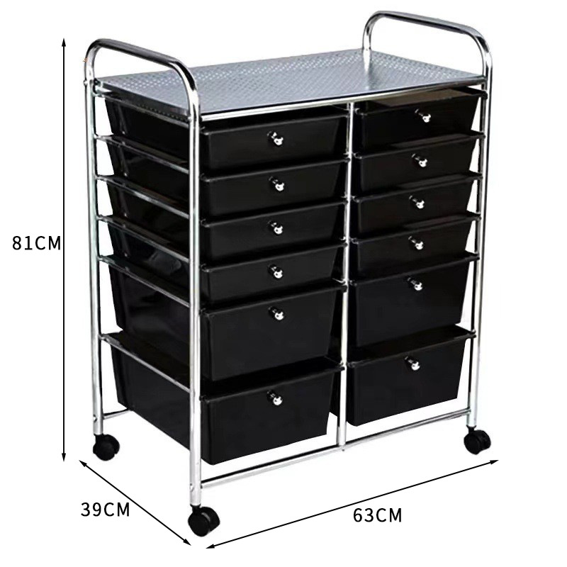 Multilayer Rolling Storage Car - Rolling File Cart ulasan dan harga